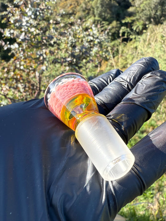 Jamie Clement Ash Catcher/Slide Set - Pheonix Frit/Yellow