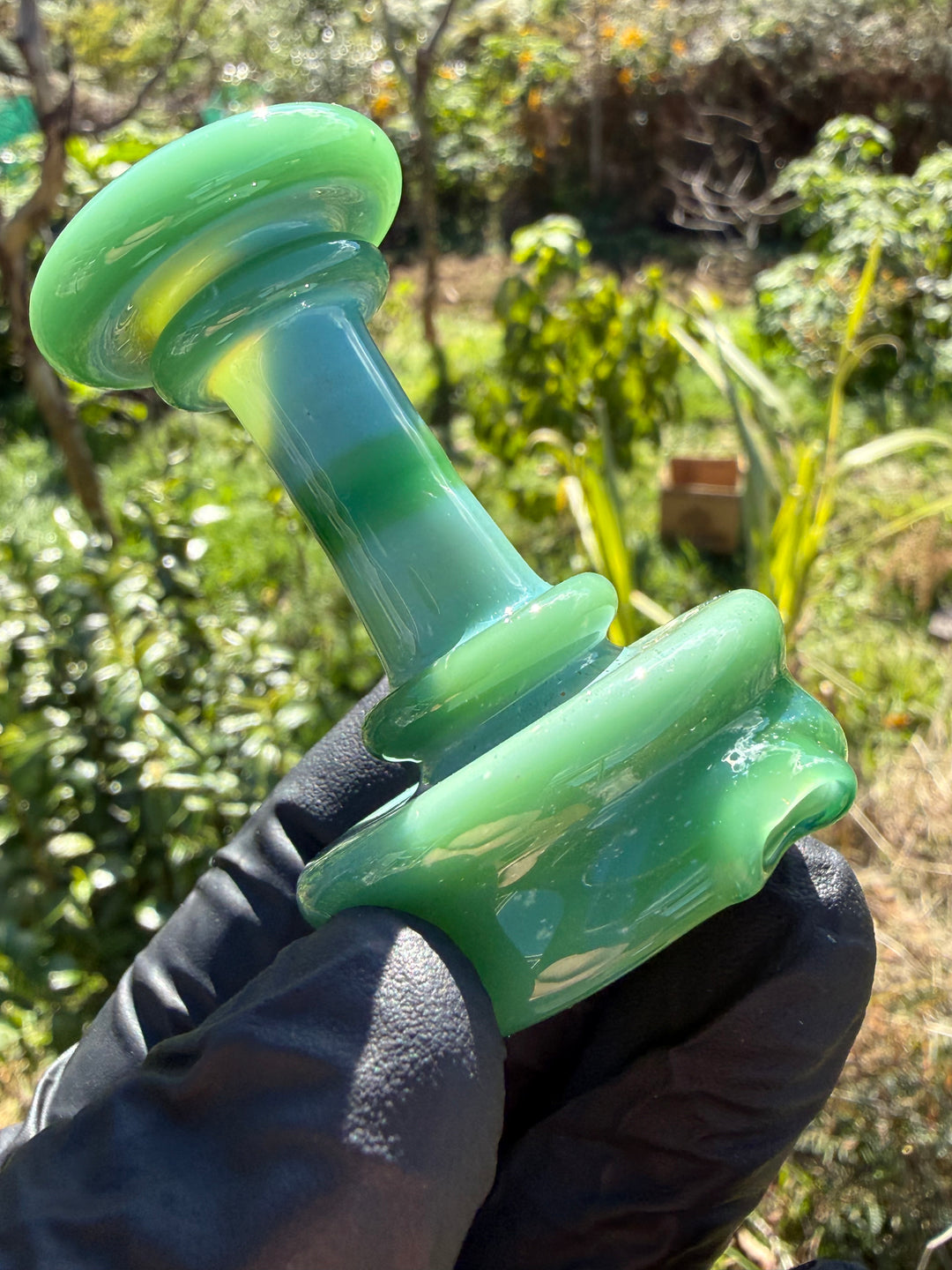 Yeti Glass Puffco Peak Dry Top/Joystick Set - Pine Green