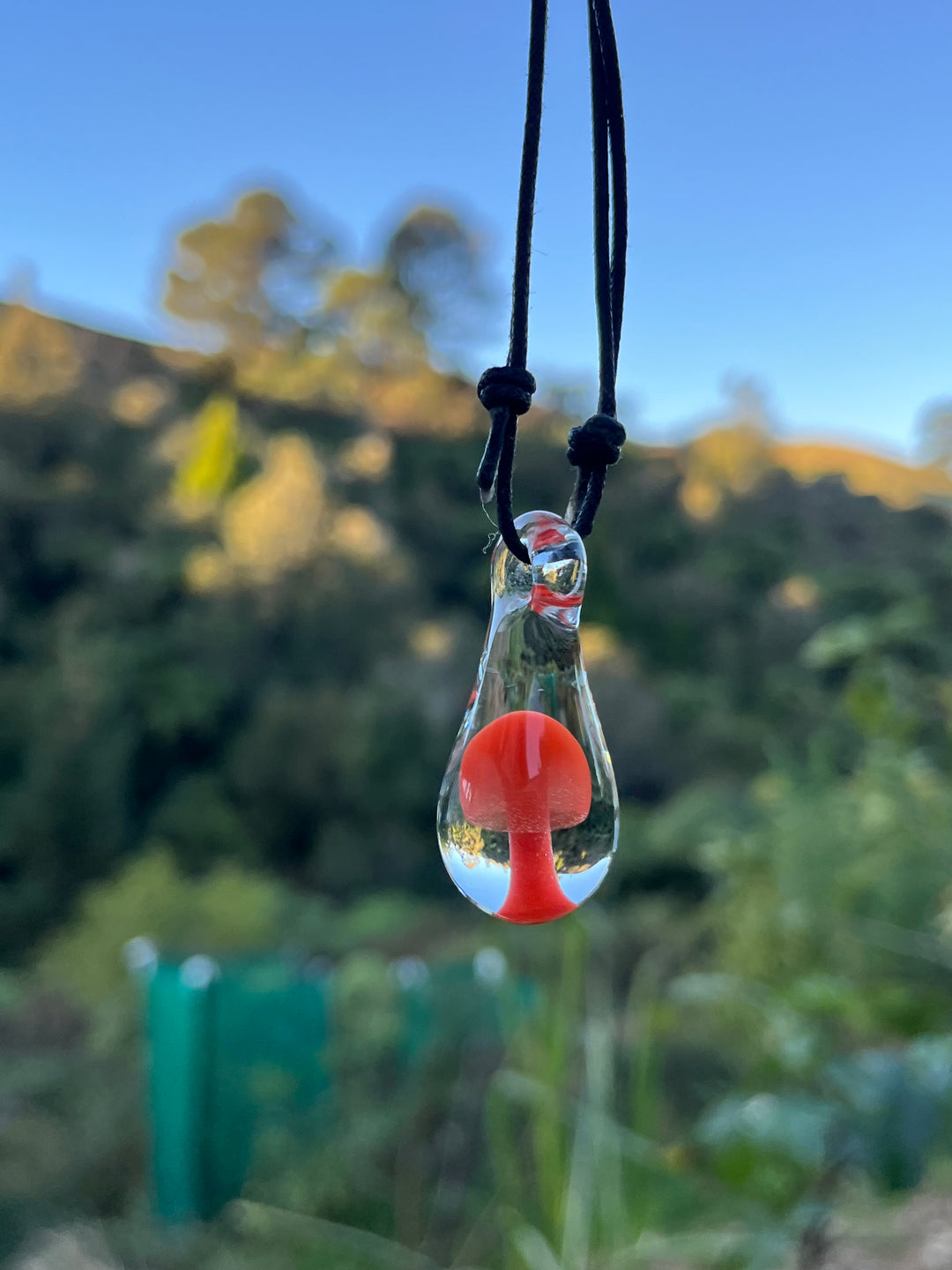 AUBORO Mushroom Pendant - Orange