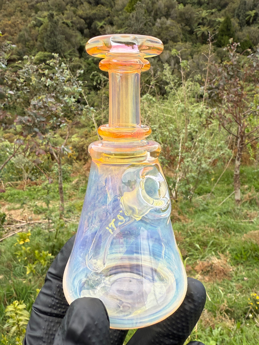 Yeti Glass Mini Jammer - Silver/Gold Fumed #2