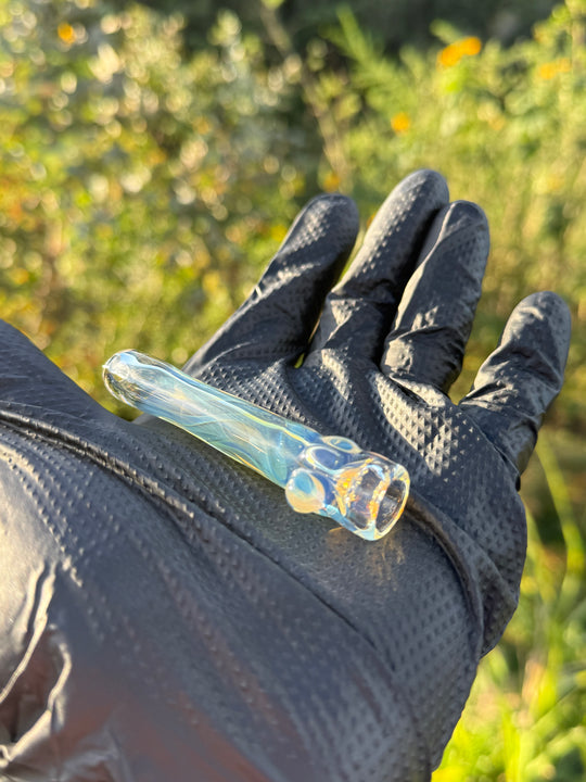 Kaigo Glass One Hitter - Gold/Silver Fumed #2