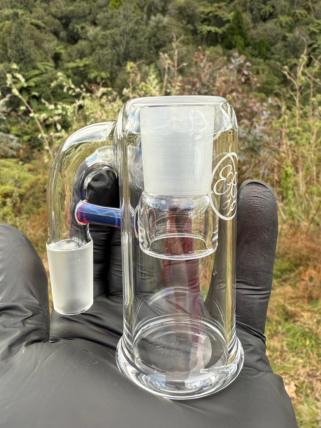 Empirical Glass Trash Can 18mm - Amber Purple