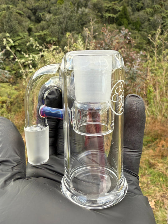 Empirical Glass Trash Can 18mm - Amber Purple