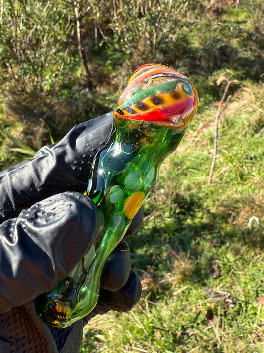 Green Thumb Bob Glass Spoon - Multicoloured #3