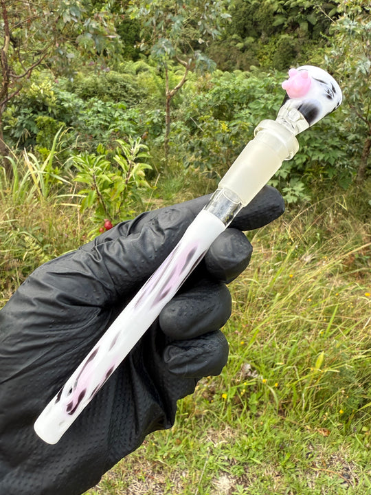 Jamie Clement Glass Collaboration Downstem/Slide - Cow Colour