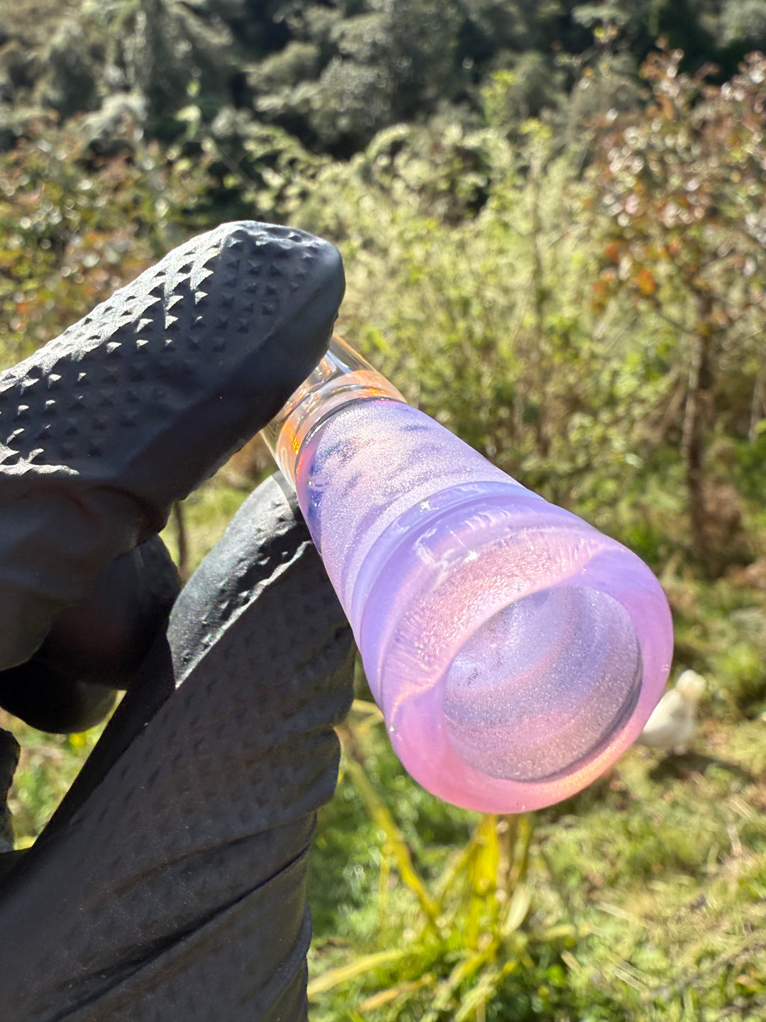 Jamie Clement Glass Downstem Seconds Quality - Pink Slyme