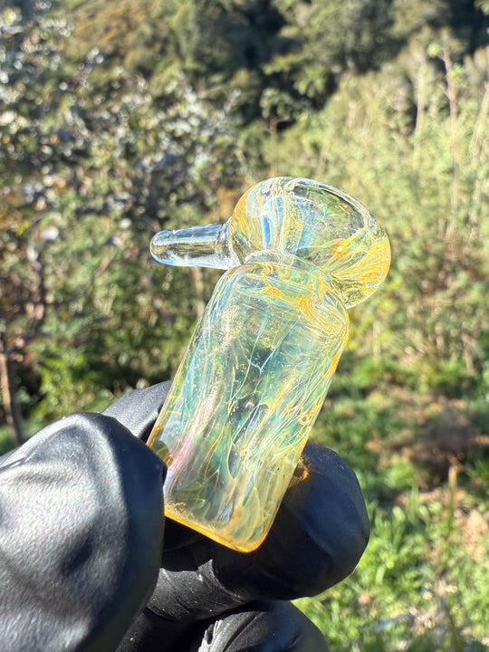 Jims Glass Blowing 18mm Handle Slide - Silver Fumed