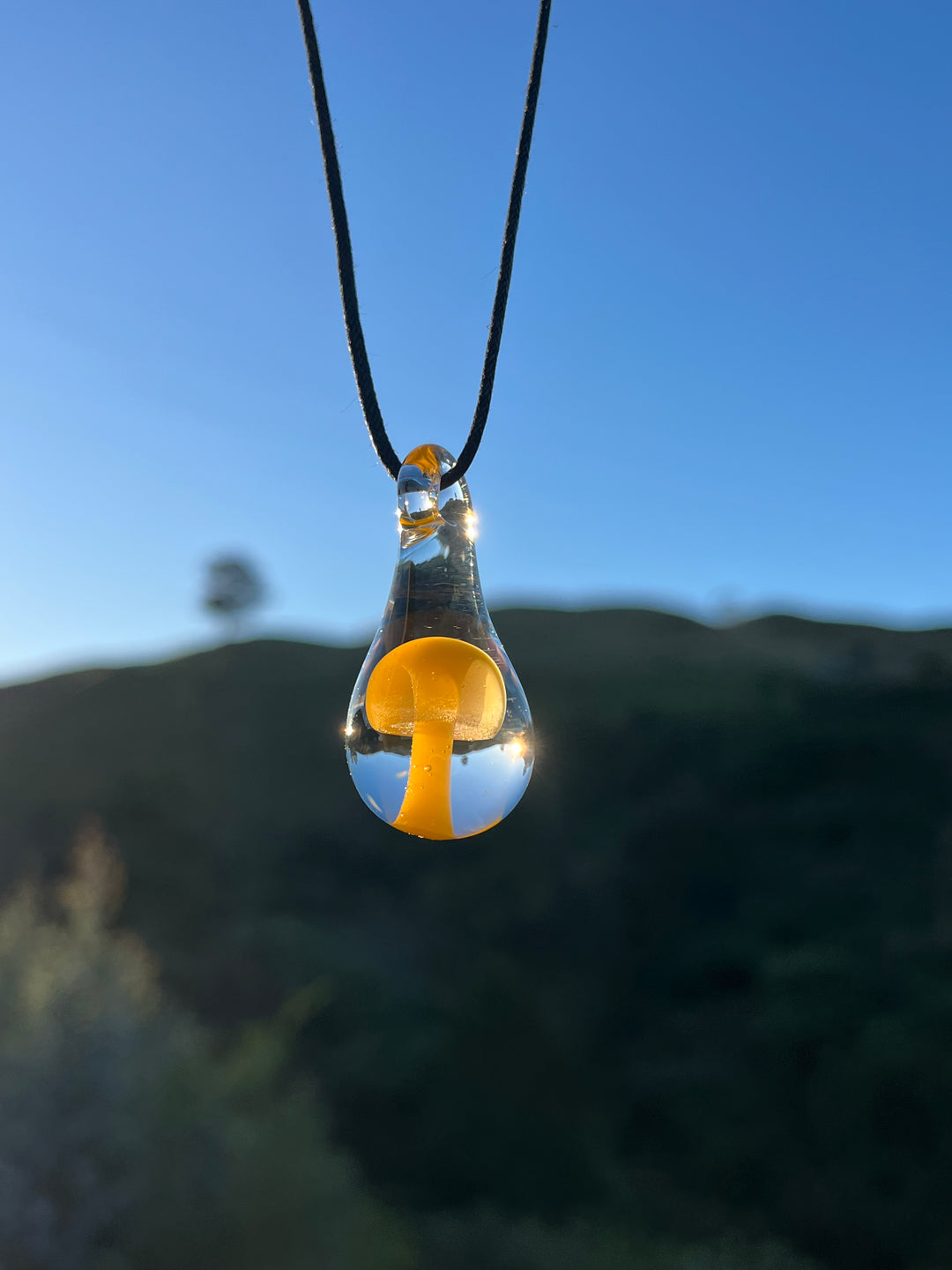 AUBORO Mushroom Pendant - Yellow