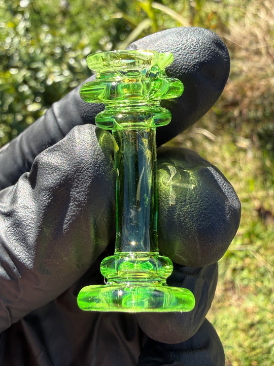 Yeti Glass Puffco Pivot Dry Top - Green Slyme