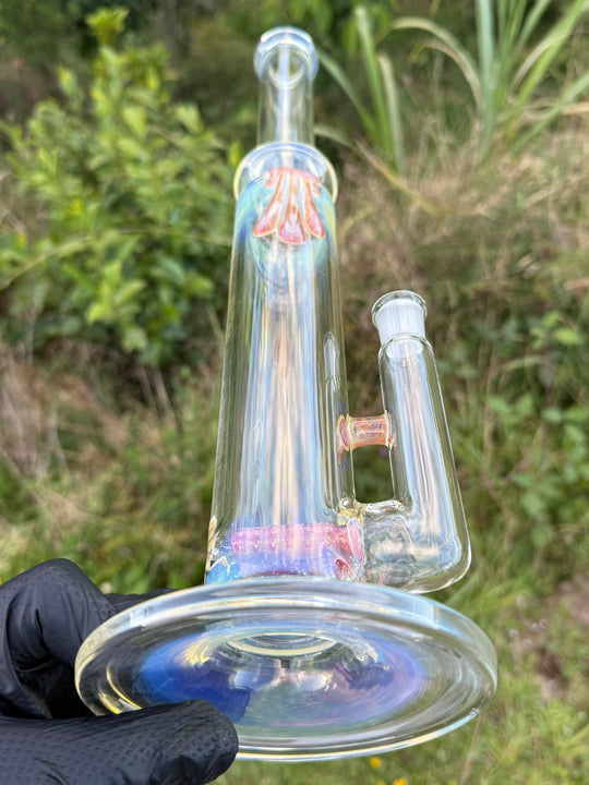 Uzzi Glass Double Stemline Set - Silver Fumed/Lokisdipity