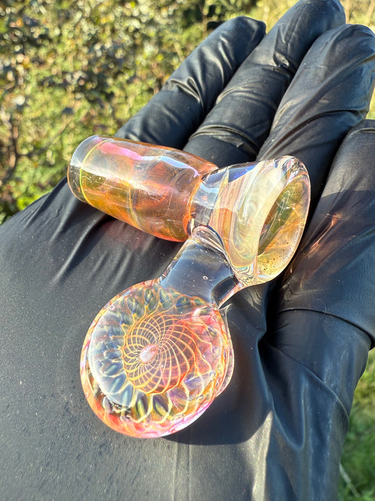 Jims Glass Blowing 18mm Fumicello Handle Slide - Gold Fumed