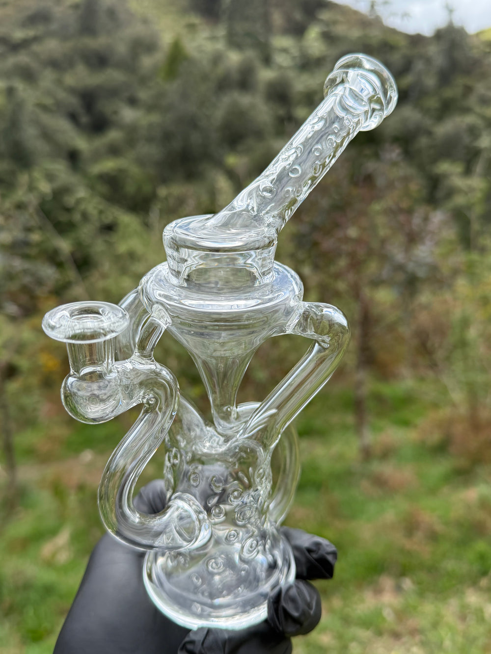 23Glass - Floating Body Klein Recycler Straight Neck