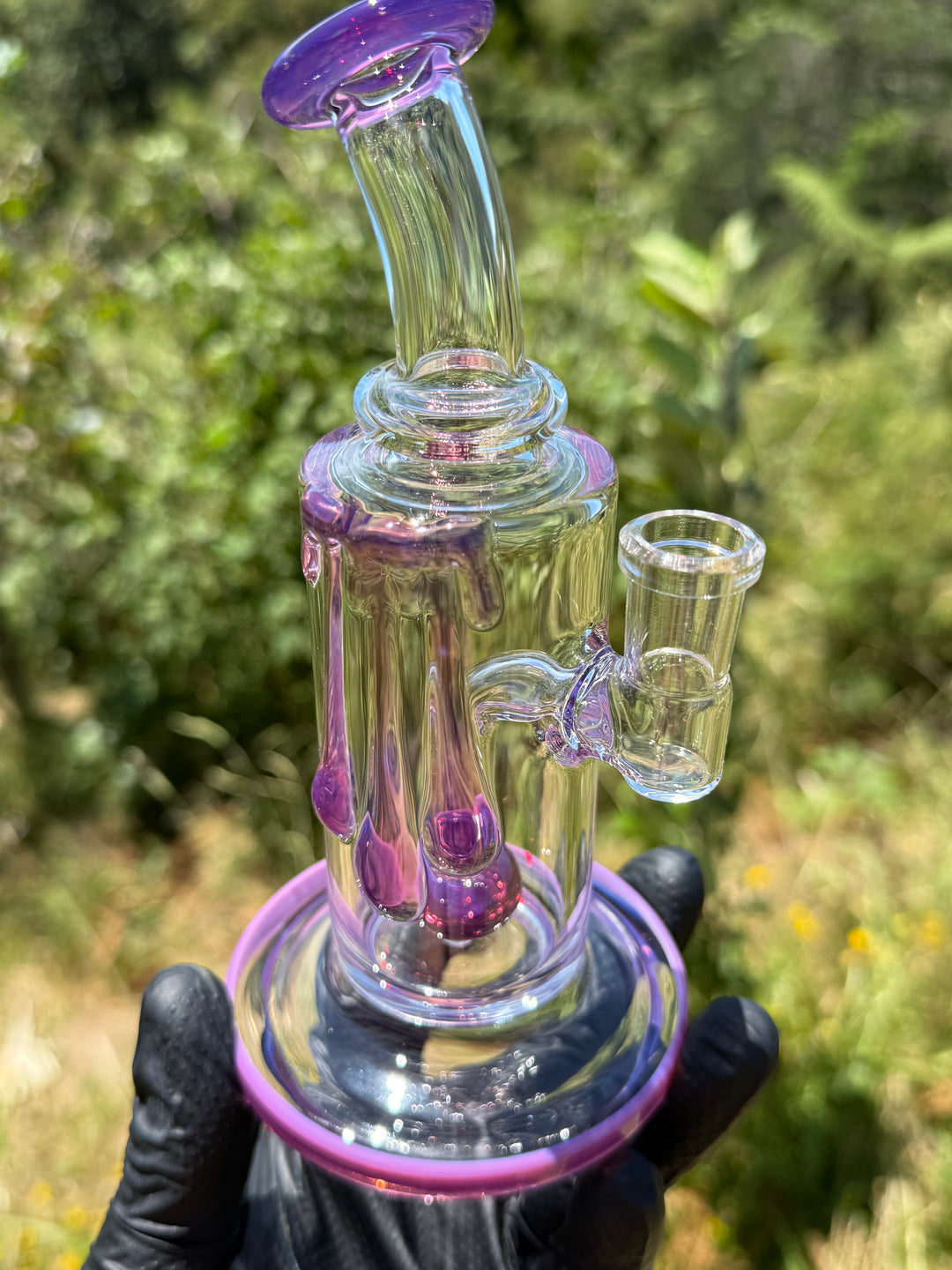 Uzzi Glass Drip Jammer Two Hole Perc - Royal Jelly
