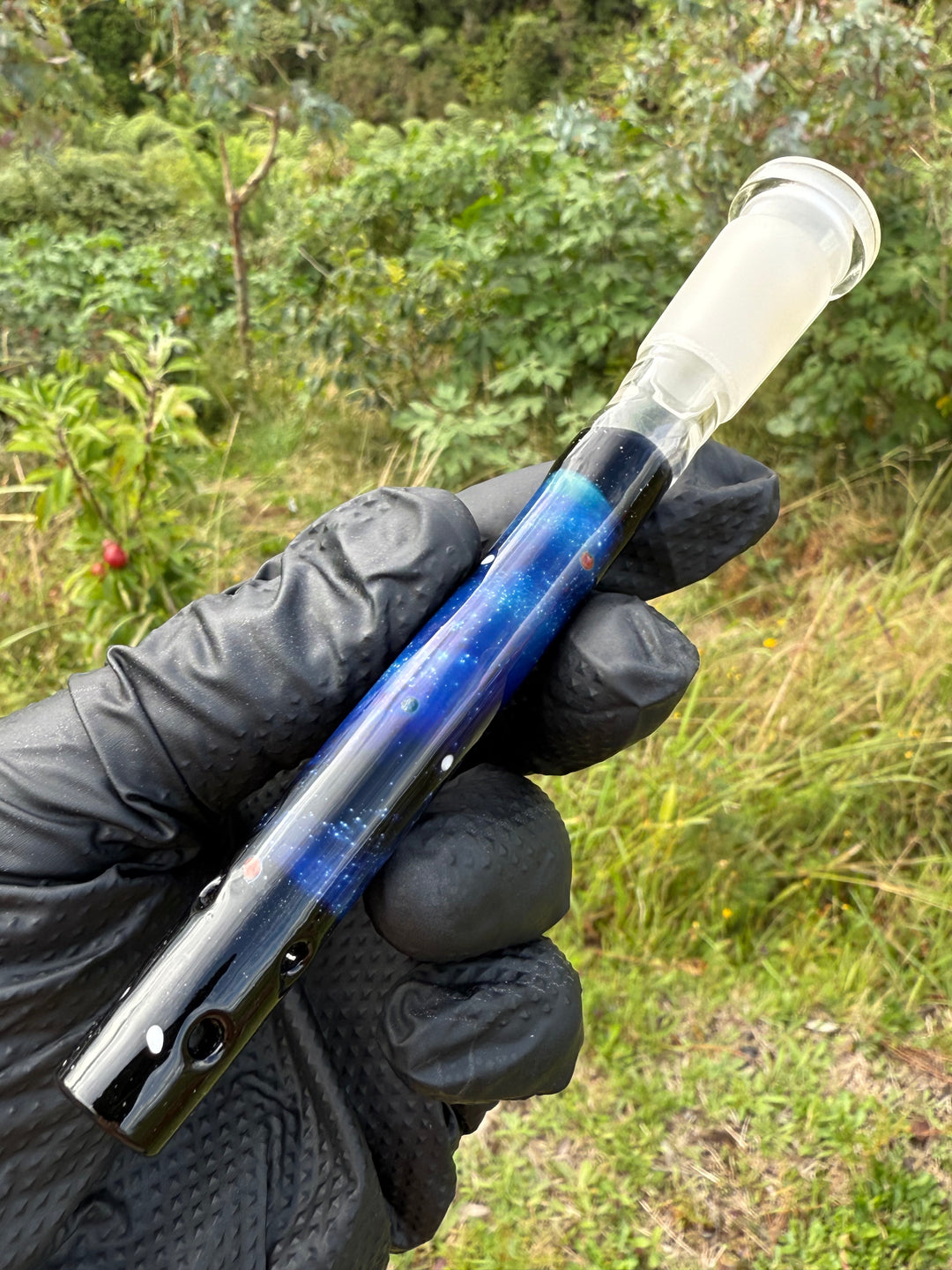 Jamie Clement Glass Collaboration Downstem - Galaxy #4