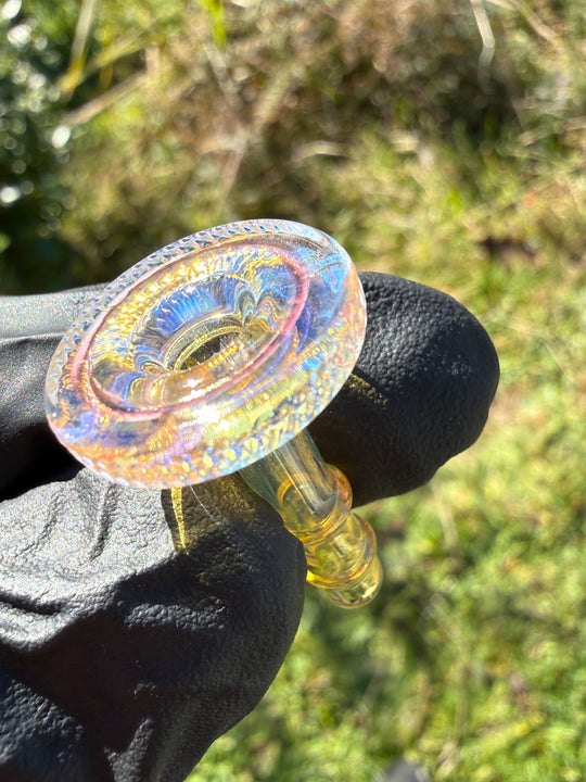 Yeti Glass Puffco Peak Joystick - Silver Fumed #1