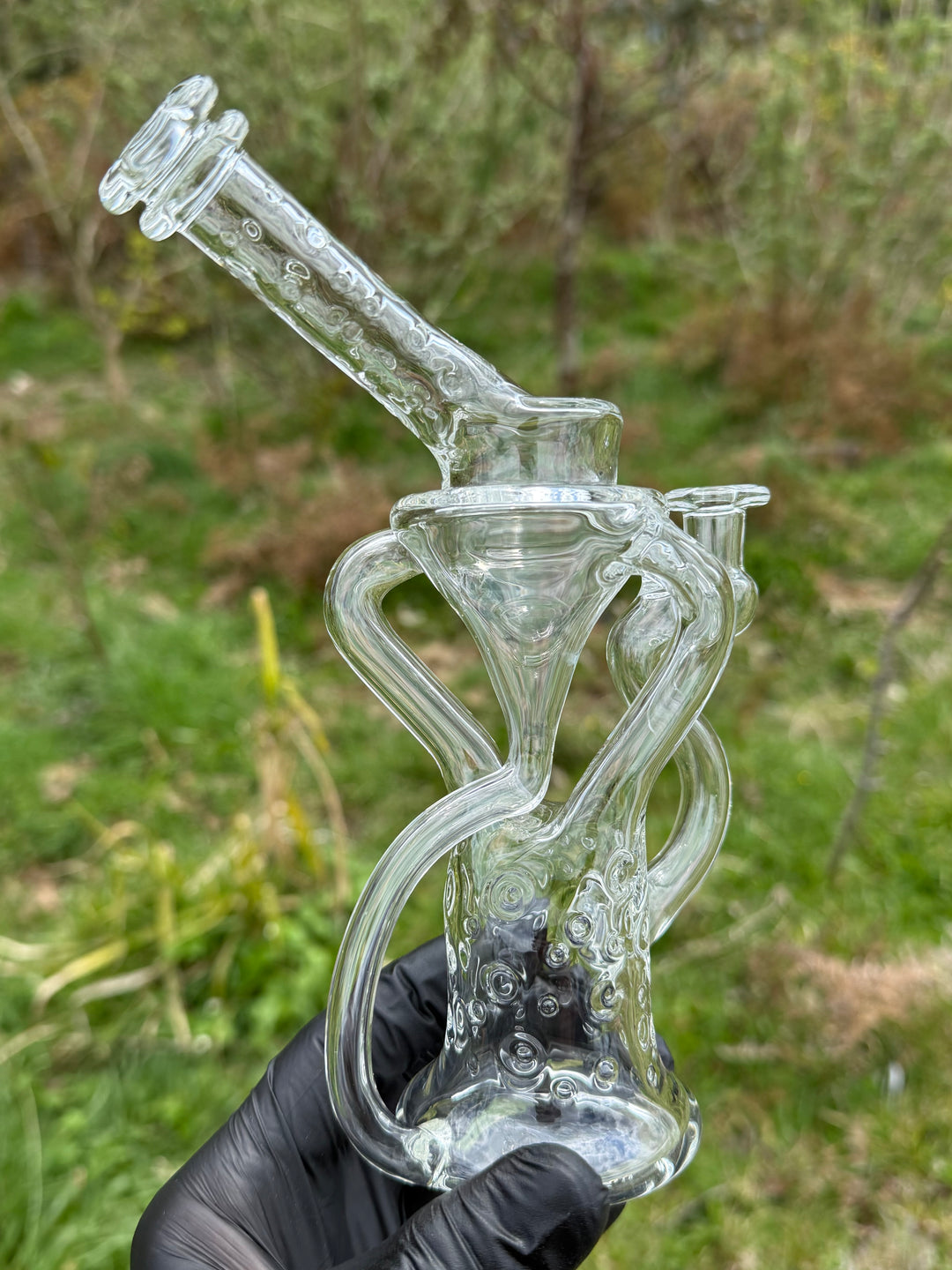 23Glass - Floating Body Klein Recycler Straight Neck
