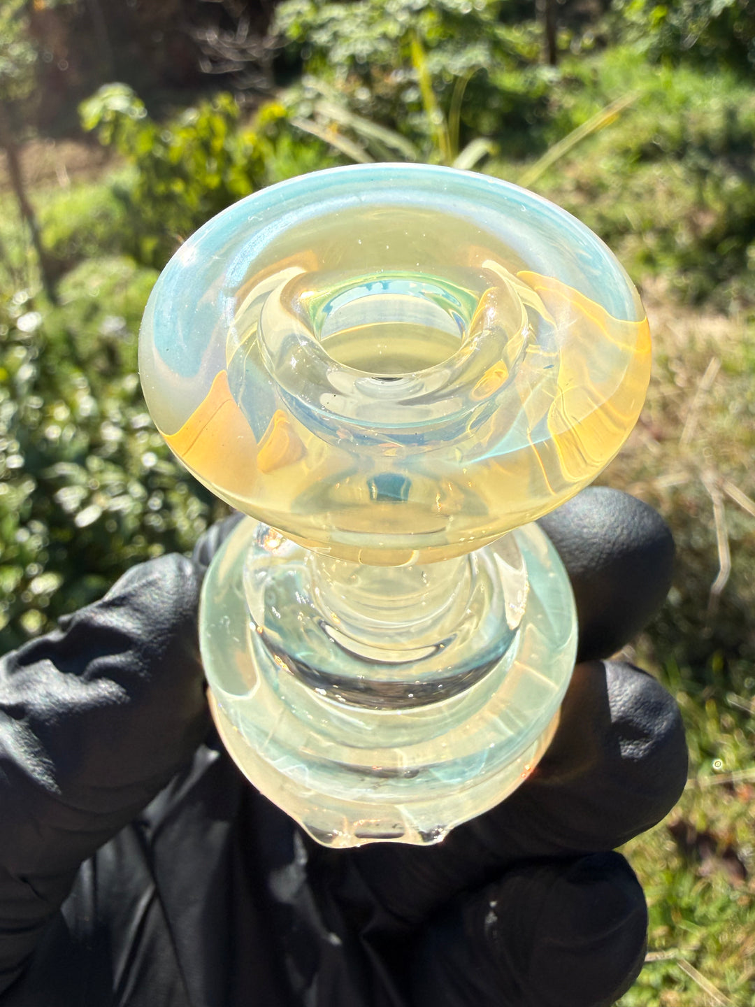 Yeti Glass Puffco Peak Dry Top - Silver Fumed #1