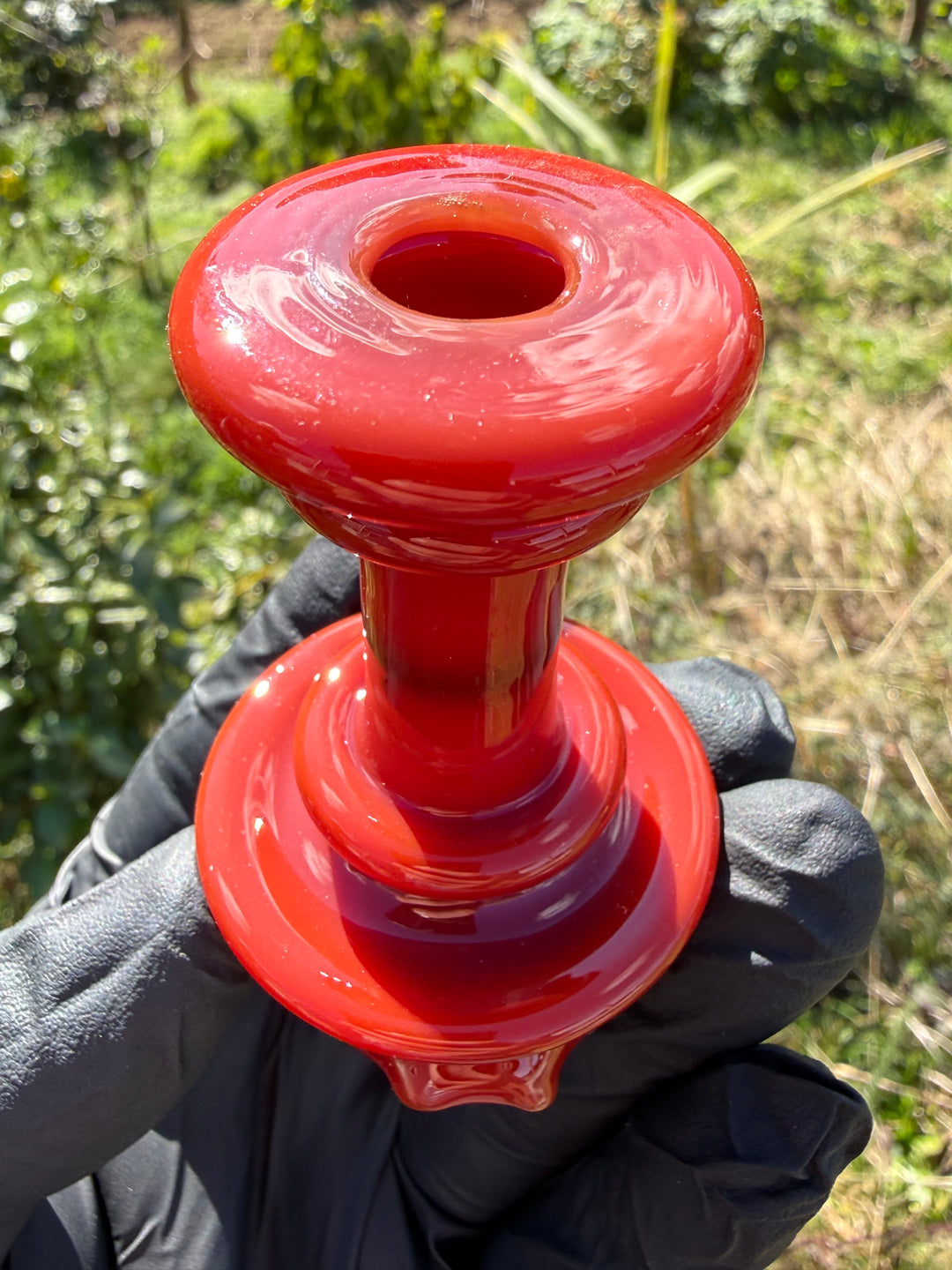 Yeti Glass Puffco Peak Dry Top/Joystick Set - Cad Red