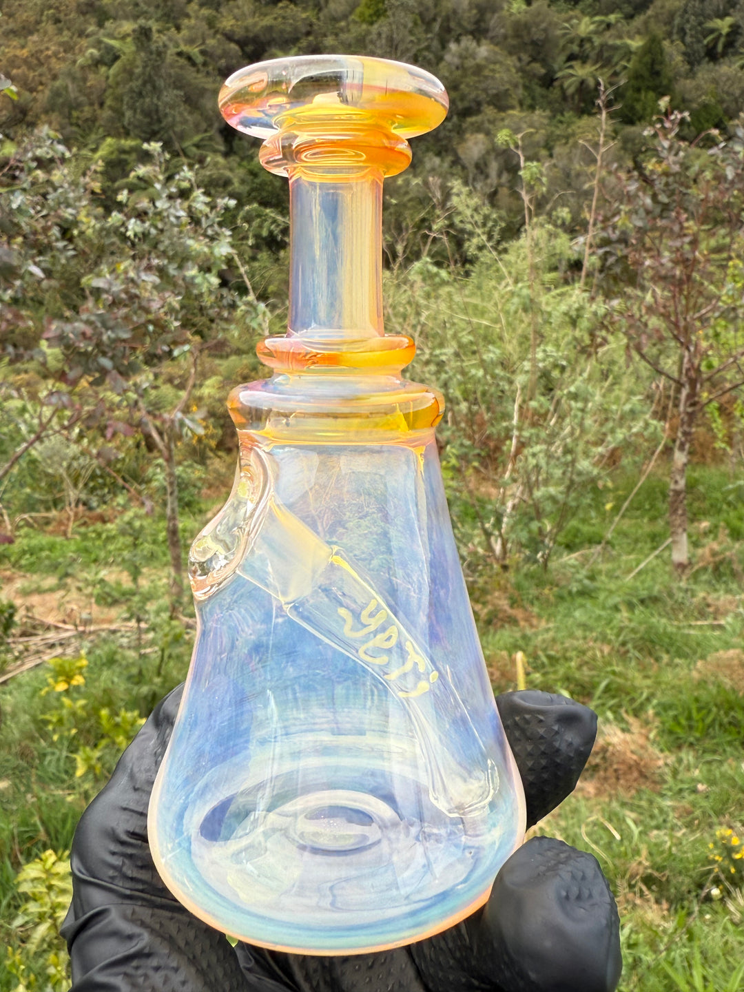 Yeti Glass Mini Jammer - Silver/Gold Fumed #2