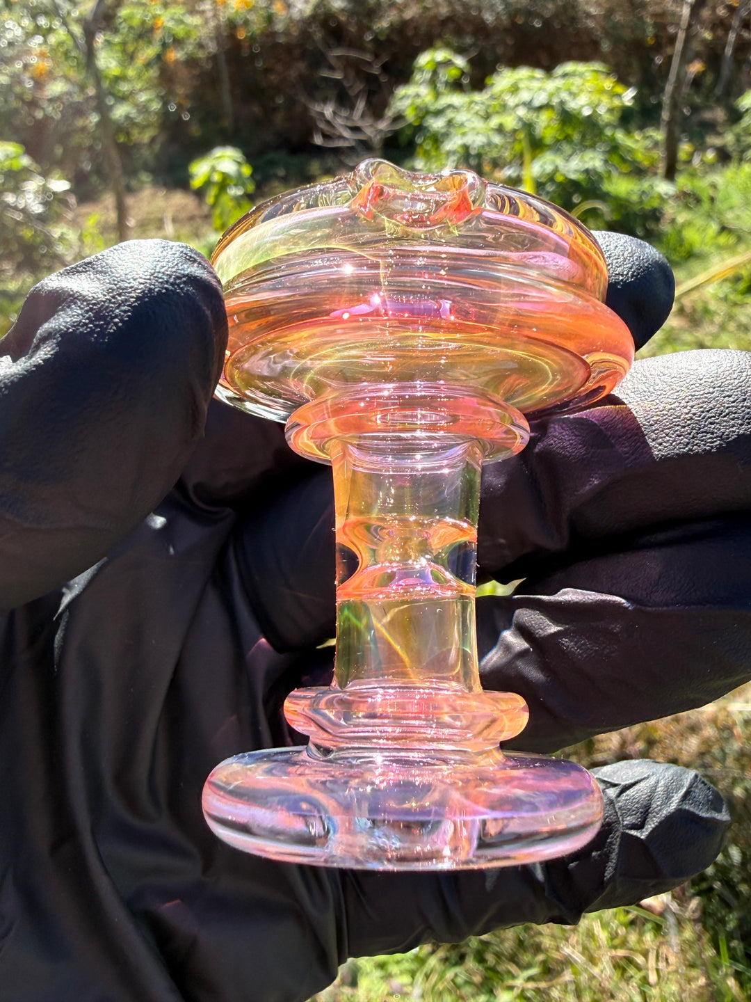Yeti Glass Puffco Peak Dry Top - Gold Fumed #2