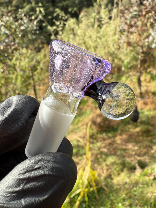 Empirical Glass Slide 14mm Dichro  - Purple Lollipop