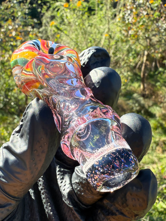 Green Thumb Bob Glass Spoon - Multicoloured/Gold Fumed #1