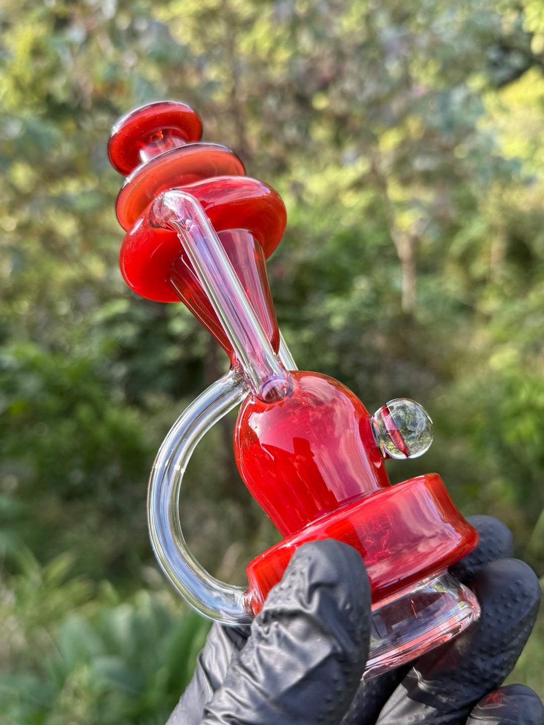 Uzzi Glass Puffco Double Uptake Klein Jammer  - Red