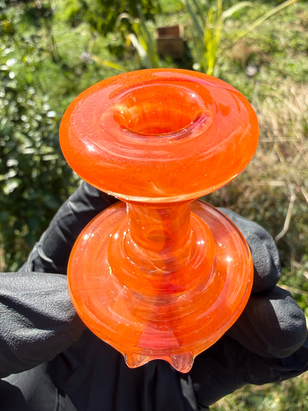 Yeti Glass Puffco Peak Dry Top/Joystick Set - Orange