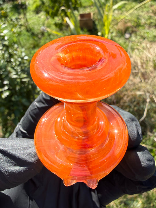 Yeti Glass Puffco Peak Dry Top/Joystick Set - Orange