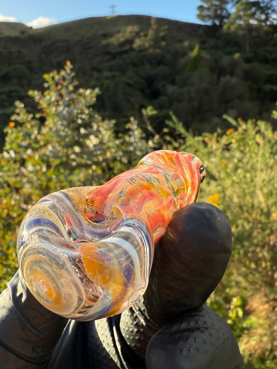 Green Thumb Bob Glass Spoon - Multicoloured/Lines #3