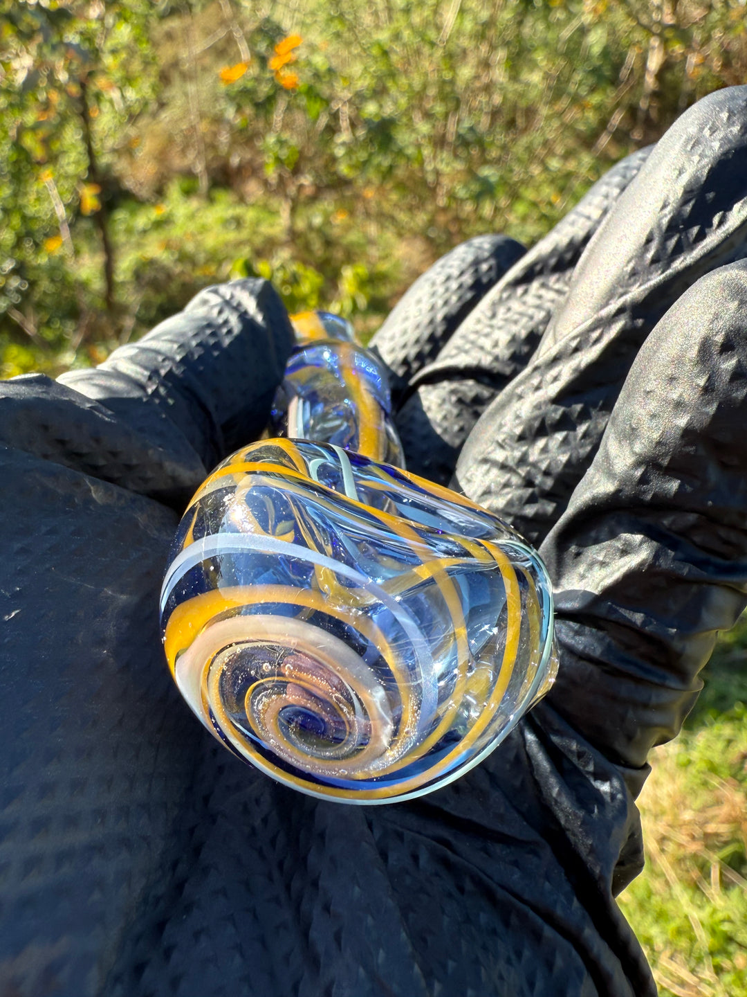 Green Thumb Bob Glass Spoon - Multicoloured/Lines #5