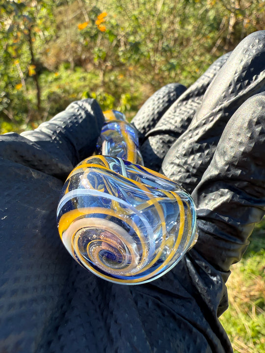 Green Thumb Bob Glass Spoon - Multicoloured/Lines #5