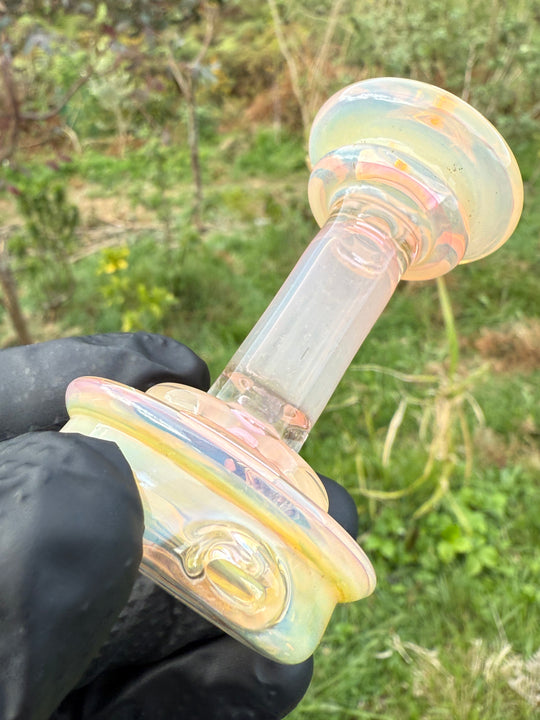 Yeti Glass Puffco Peak Dry Top - Gold/Silver Fumed #1