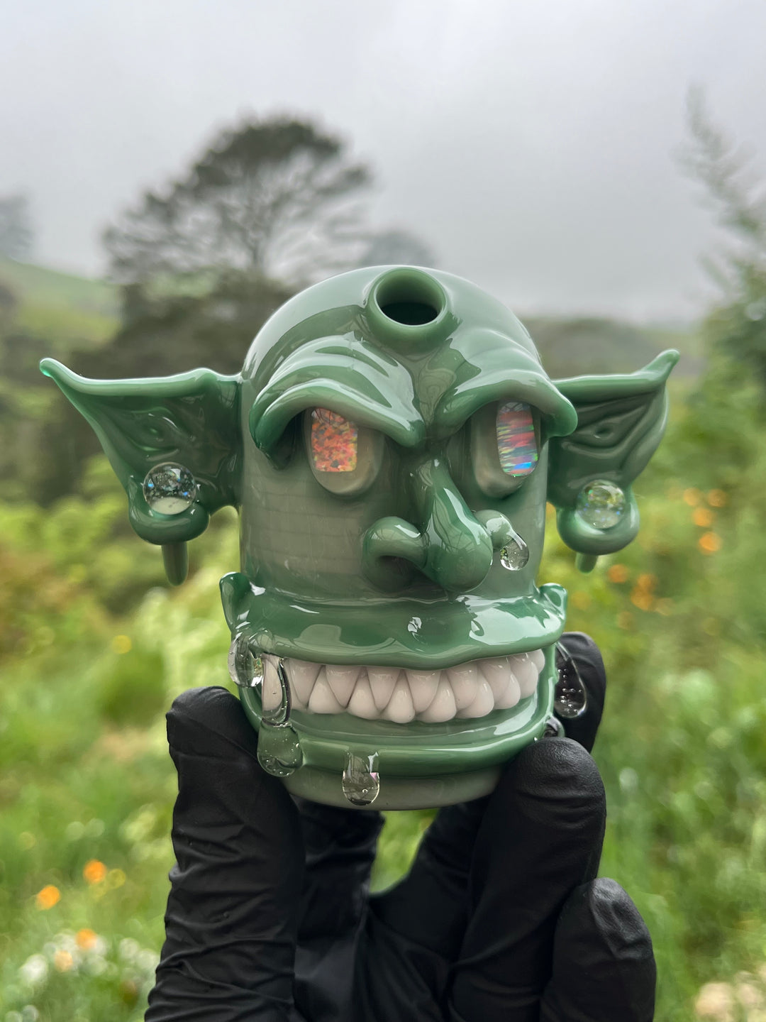 Wyrdglass Goblin Rig Opal Eyes - Mint/Lucy UV