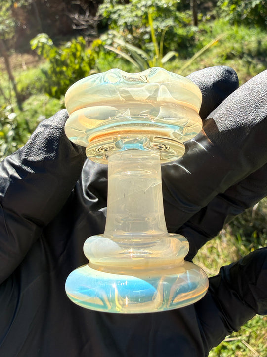 Yeti Glass Puffco Peak Dry Top - Silver Fumed #1
