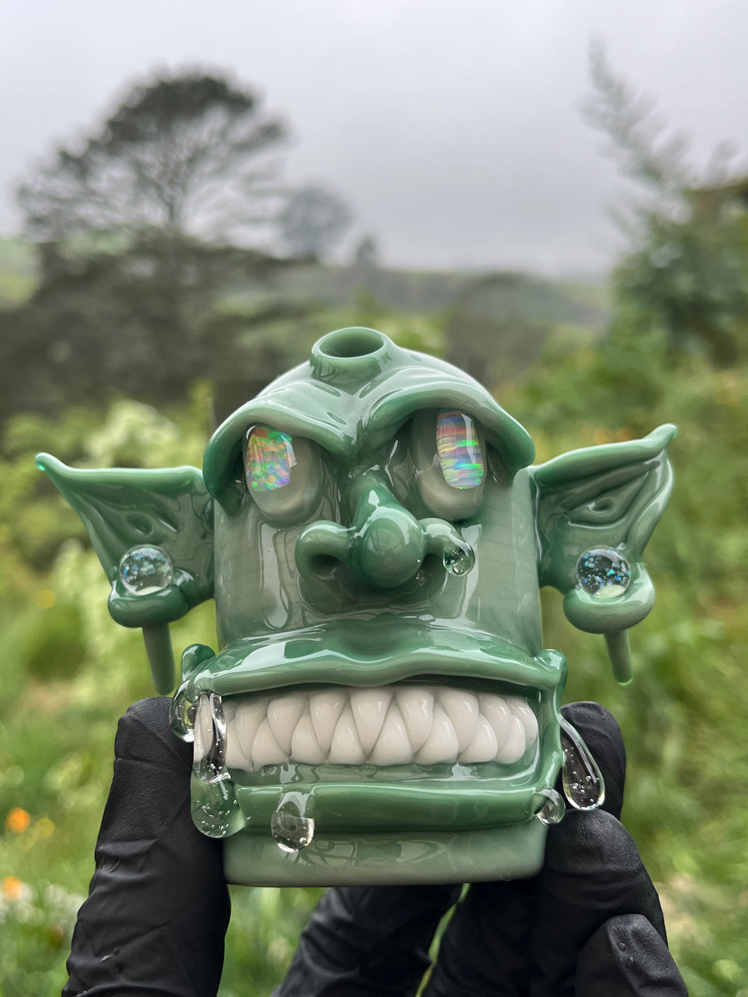 Wyrdglass Goblin Rig Opal Eyes - Mint/Lucy UV