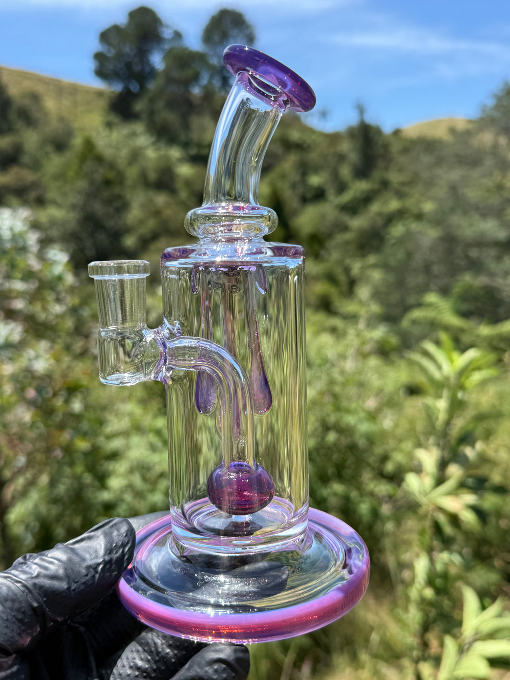 Uzzi Glass Drip Jammer Two Hole Perc - Royal Jelly