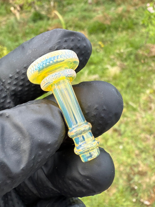 Yeti Glass Puffco Peak Joystick - Silver Fumed #1