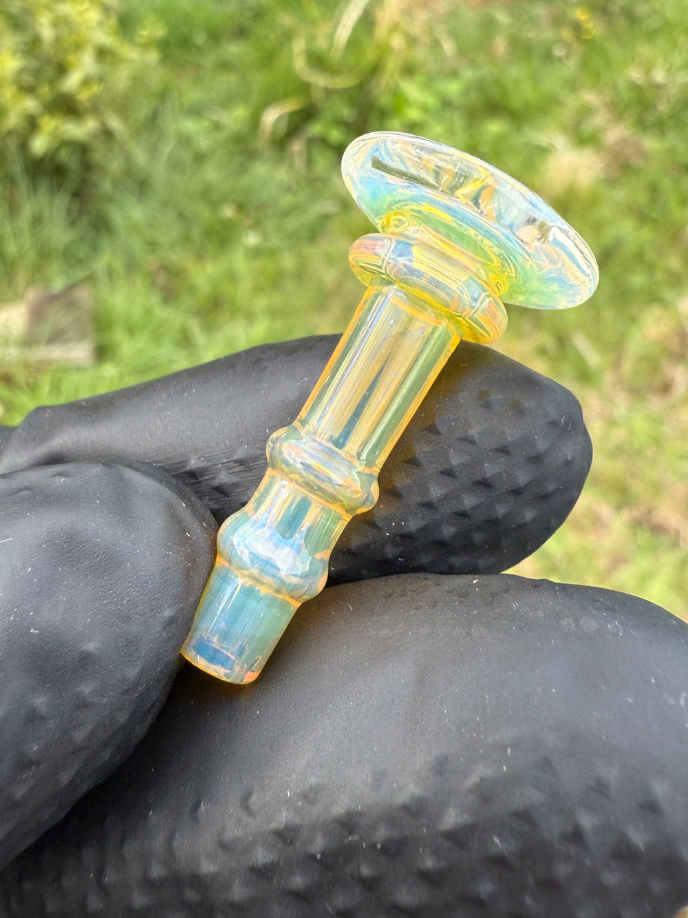 Yeti Glass Puffco Peak Joystick - Silver Fumed #3