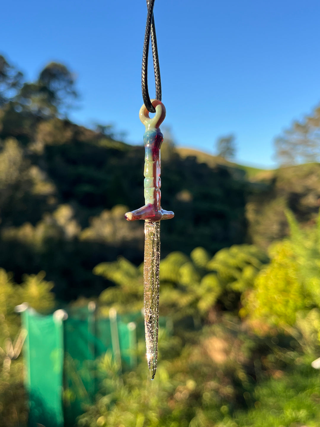 Jamie Clement Dagger Pendant - Multi Coloured #1