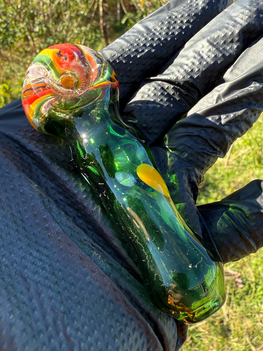 Green Thumb Bob Glass Spoon - Multicoloured #3