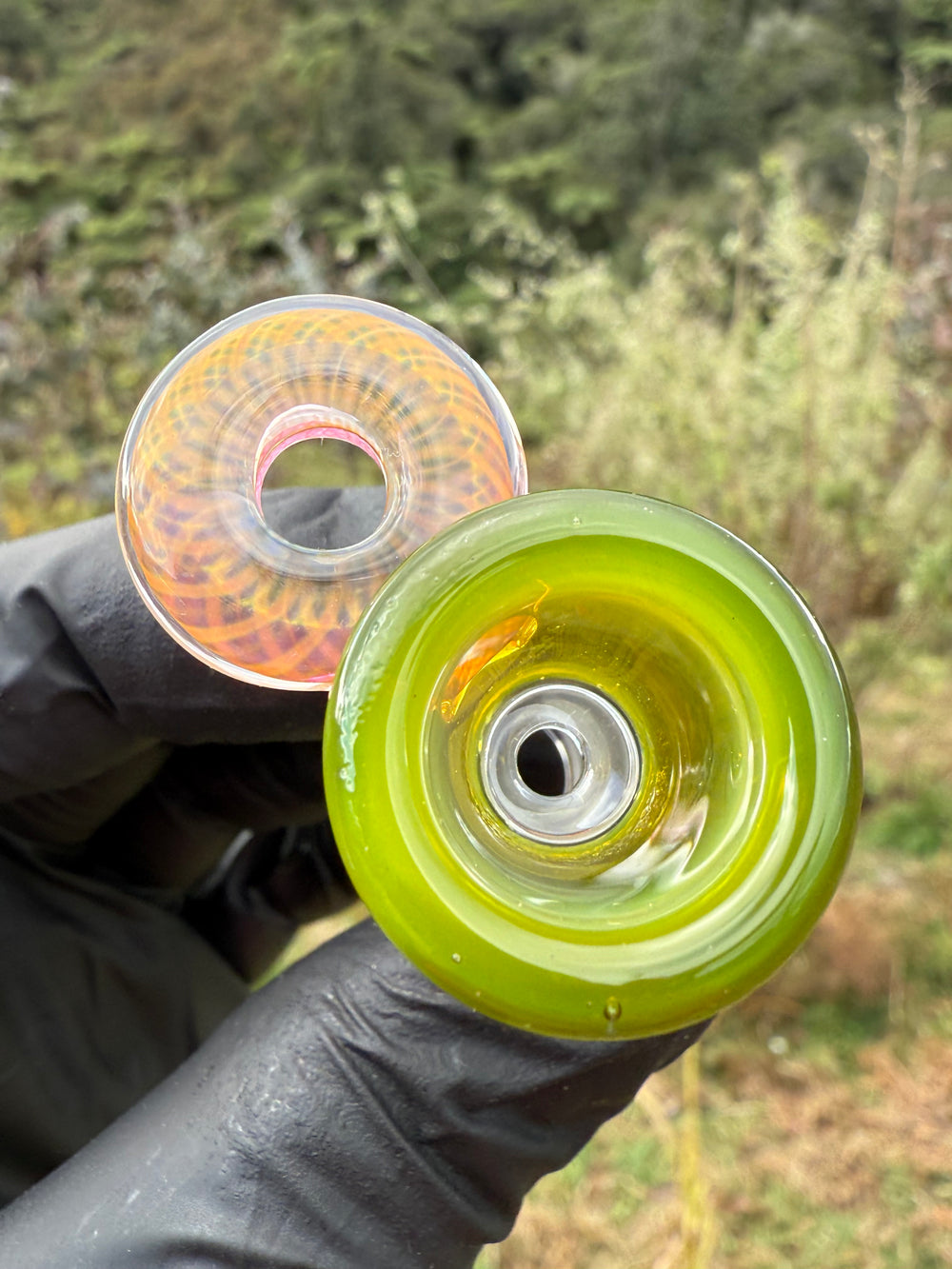 Empirical Glass Slide 18mm Fumicello - Exp Green