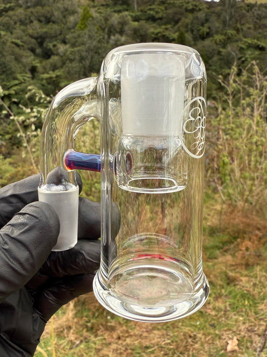 Empirical Glass Trash Can 18mm - Amber Purple