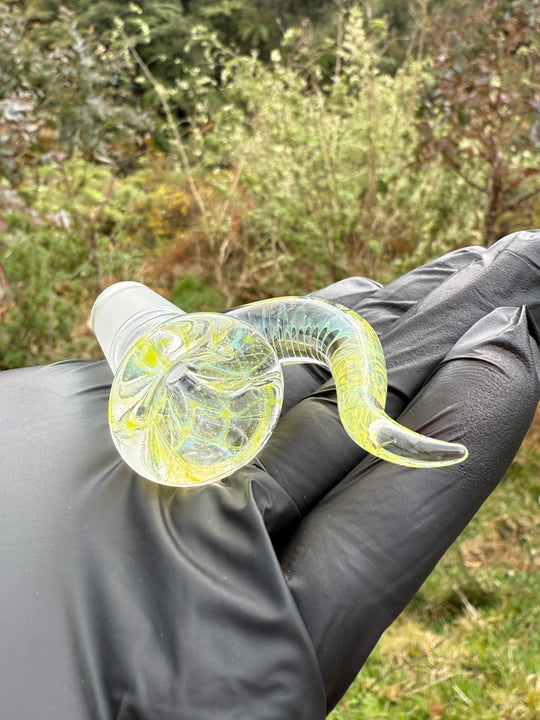 Alex Golovin Slide 18mm Up Horn - Yellow Slyme/Custom/UV