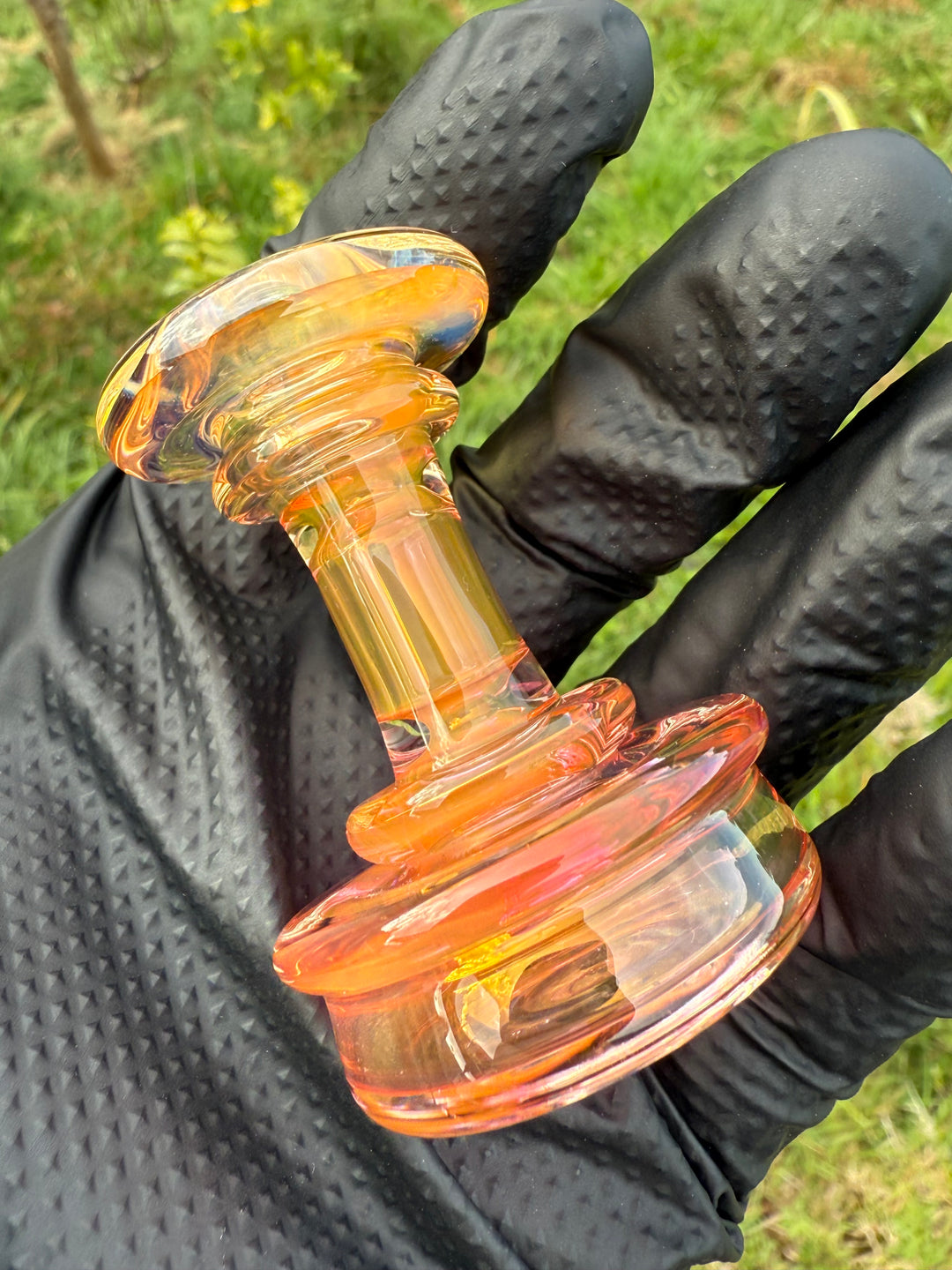 Yeti Glass Puffco Peak Dry Top - Gold Fumed #3