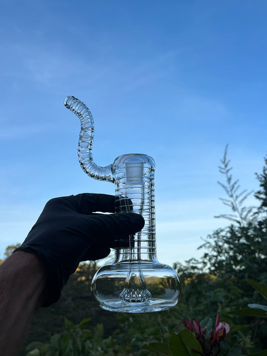 The Glass Bandit 18mm Bubbler #1 - Clear