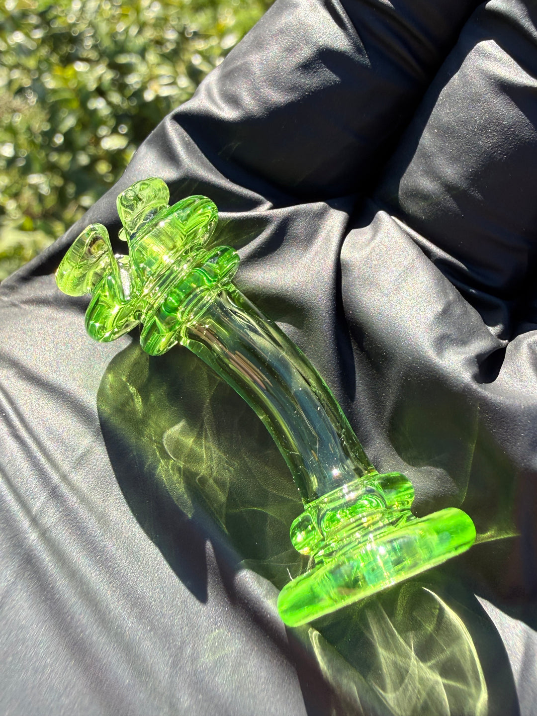 Yeti Glass Puffco Pivot Dry Top - Green Slyme