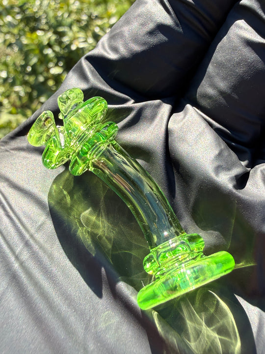 Yeti Glass Puffco Pivot Dry Top - Green Slyme