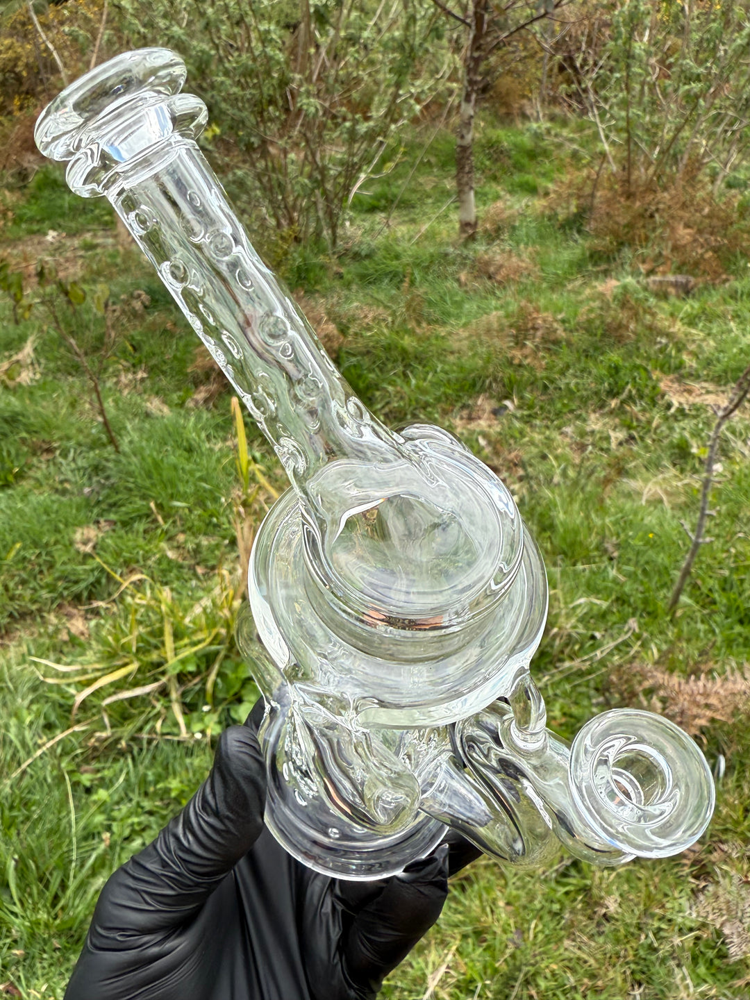 23Glass - Floating Body Klein Recycler Straight Neck