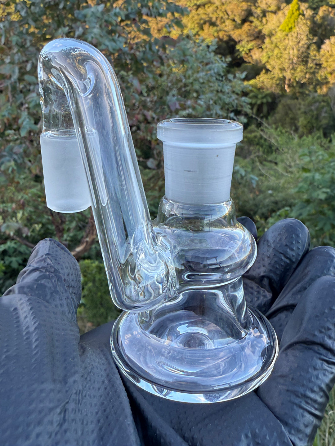 Uzzi Glass Drop Down Ash Catch 18mm - Clear